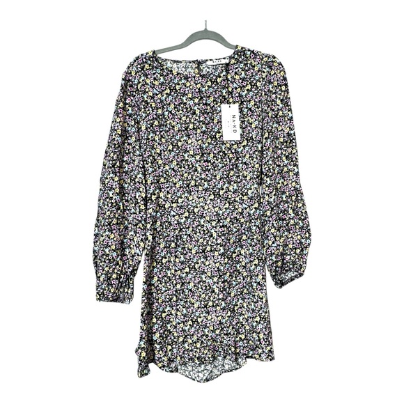 Na-Kd Dresses & Skirts - NWT NA-KD WOMENS DRESS US 4 DITZY FLORAL LONG SLEEVES COWGIRL COTTAGE CORE BOHO